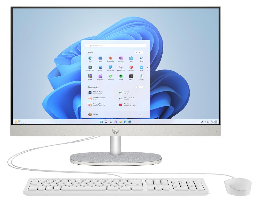 HP 24-cr0112ng, stolný počítač, 60,5 cm (23,8 palca), Full Obrázok produktu 
