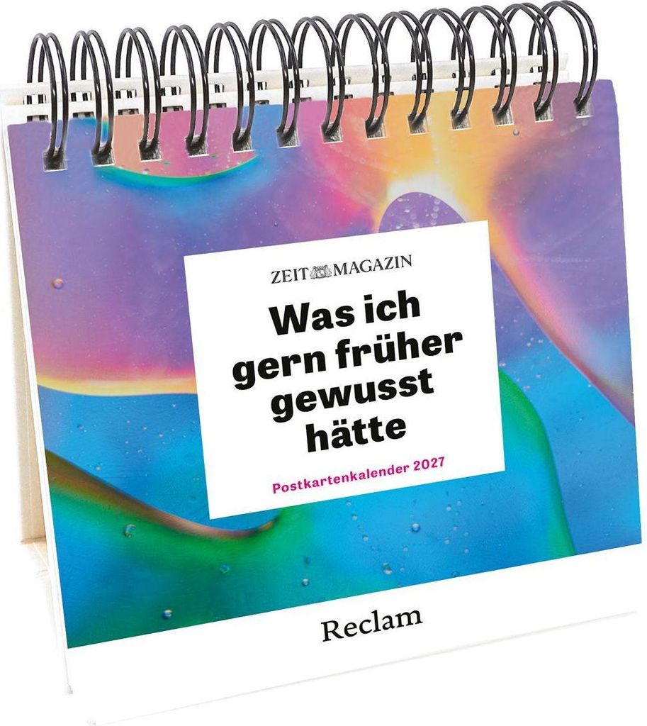 Was ich gern früher gewusst hätte. Postkartenkalender 2027