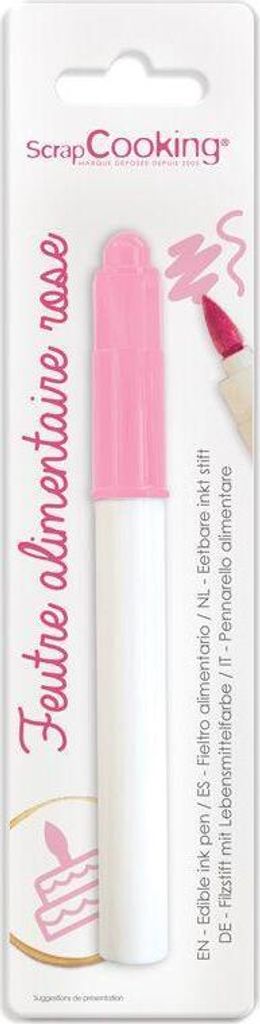 Filzstift mit Lebensmittelfarbe - Rosa