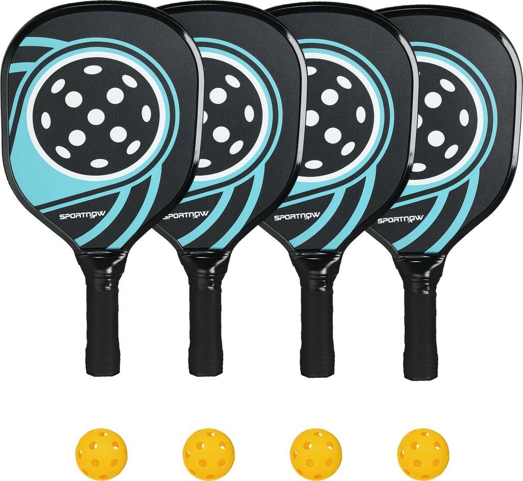 Sportnow SPORTNOW Zestaw do gry w Pickleball 4 rakietki, 4 Zdjęcie produktu 