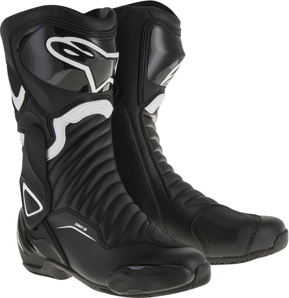 Alpinestars SMX-6 V2 Motorradstiefel (Black/White,40)