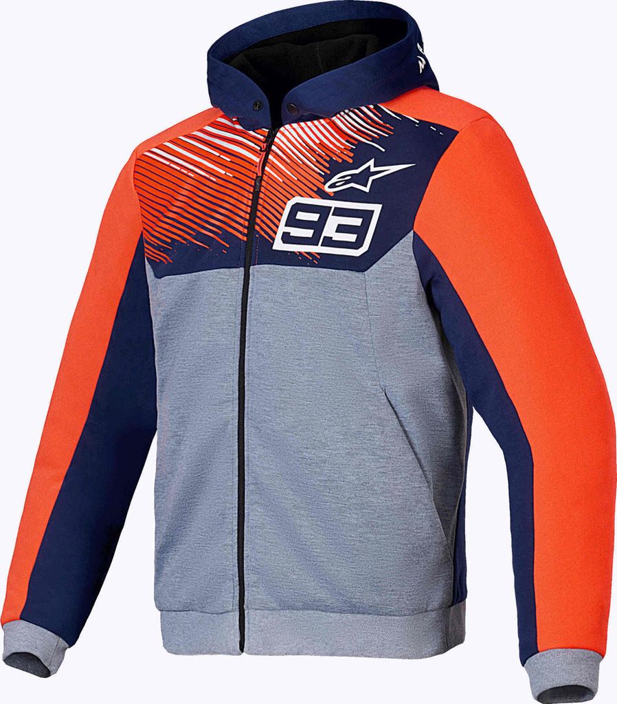 Alpinestars MM93 Chrome V2 Sport Motorrad Zip Hoodie, L