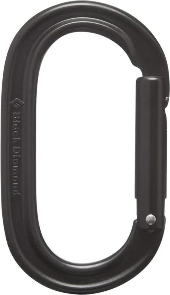 Oval Keylock Carabiner, 0002 Black, One Size, Black Diamond