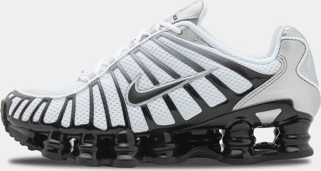 Nike Shox TL Metallic Silver White Black Herren Sneaker TN