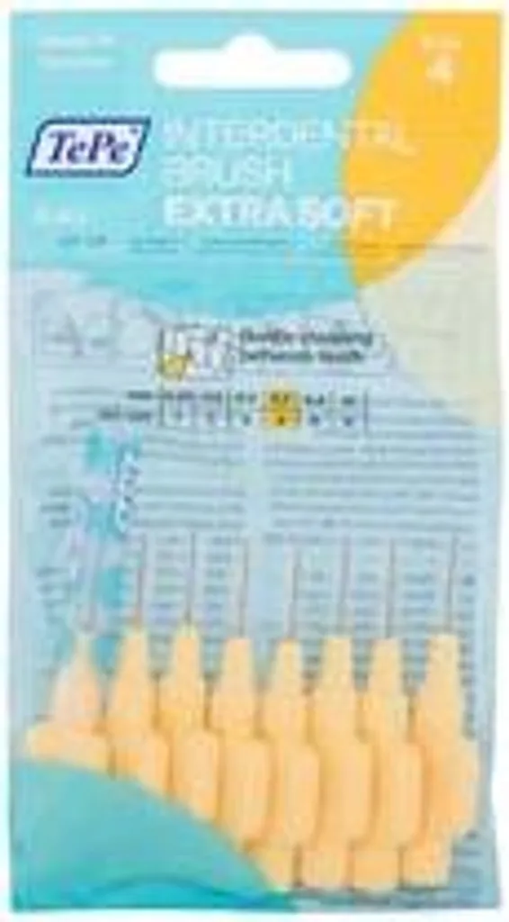 Scovolino Interdentale TePe Giallo 0,7 mm Extra Soft - Pack da 8