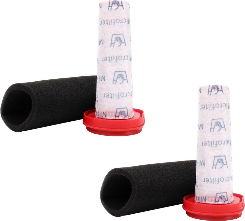 Mobilly Ersatzfilter innen und Schaumstoff für BOSCH Flexxo BBH3xxx, 12026520, 2+2Stück