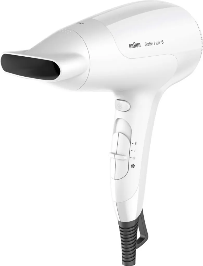 Braun HD 380 ws Sèche-cheveux Puissant 2000W avec Fonction Ionique