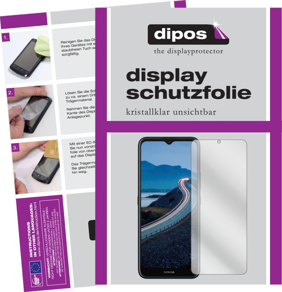5x Schutzfolie für Nokia C5 Endi klar Displayschutzfolie Folie Display Schutz dipos