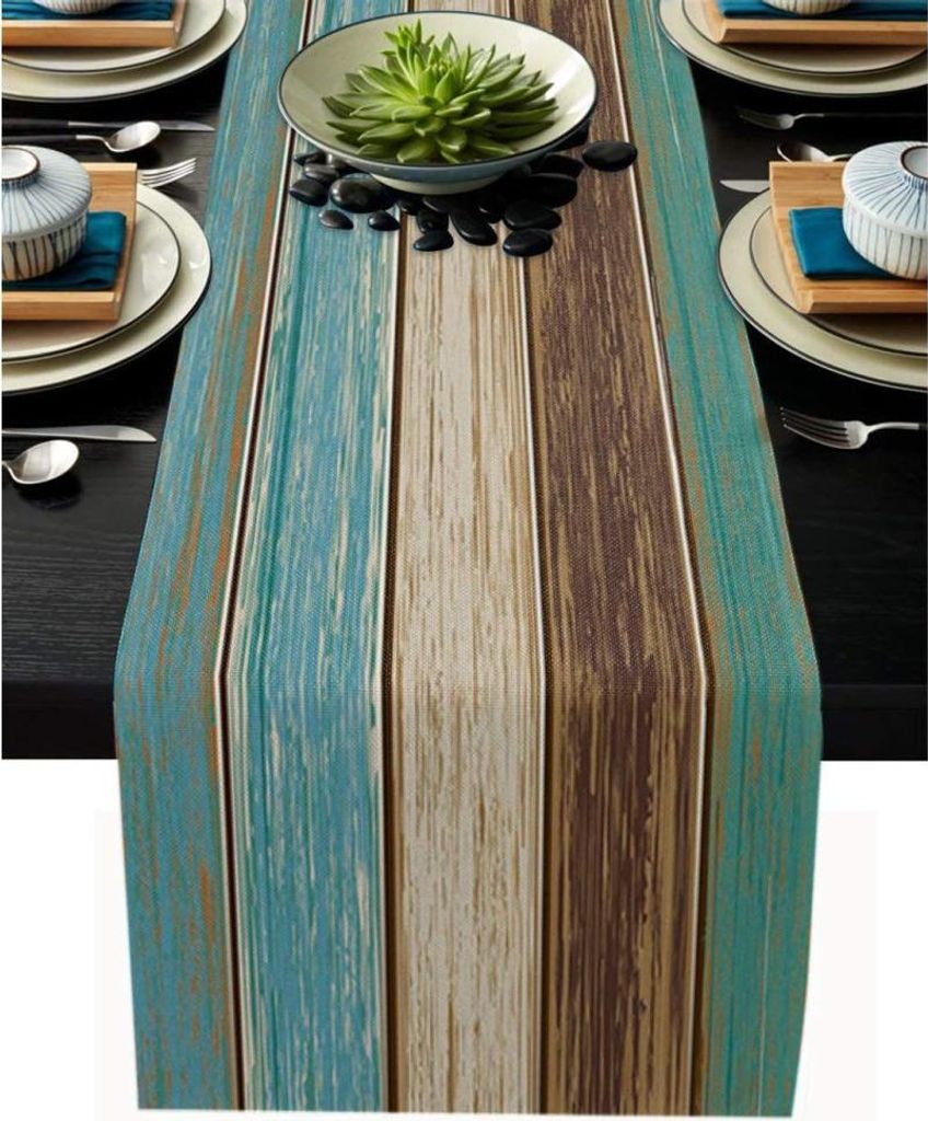 1 Stück Platzset/Tischdecke mit Frühlingsblumen-Tulpenmotiv – 33 cm x 90 cm