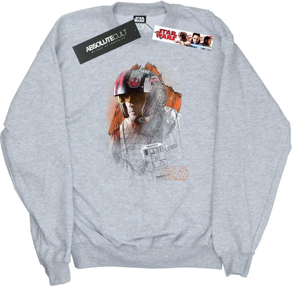 Star Wars - "The Last Jedi" Sweatshirt für Herren BI46219 (M) (Grau)