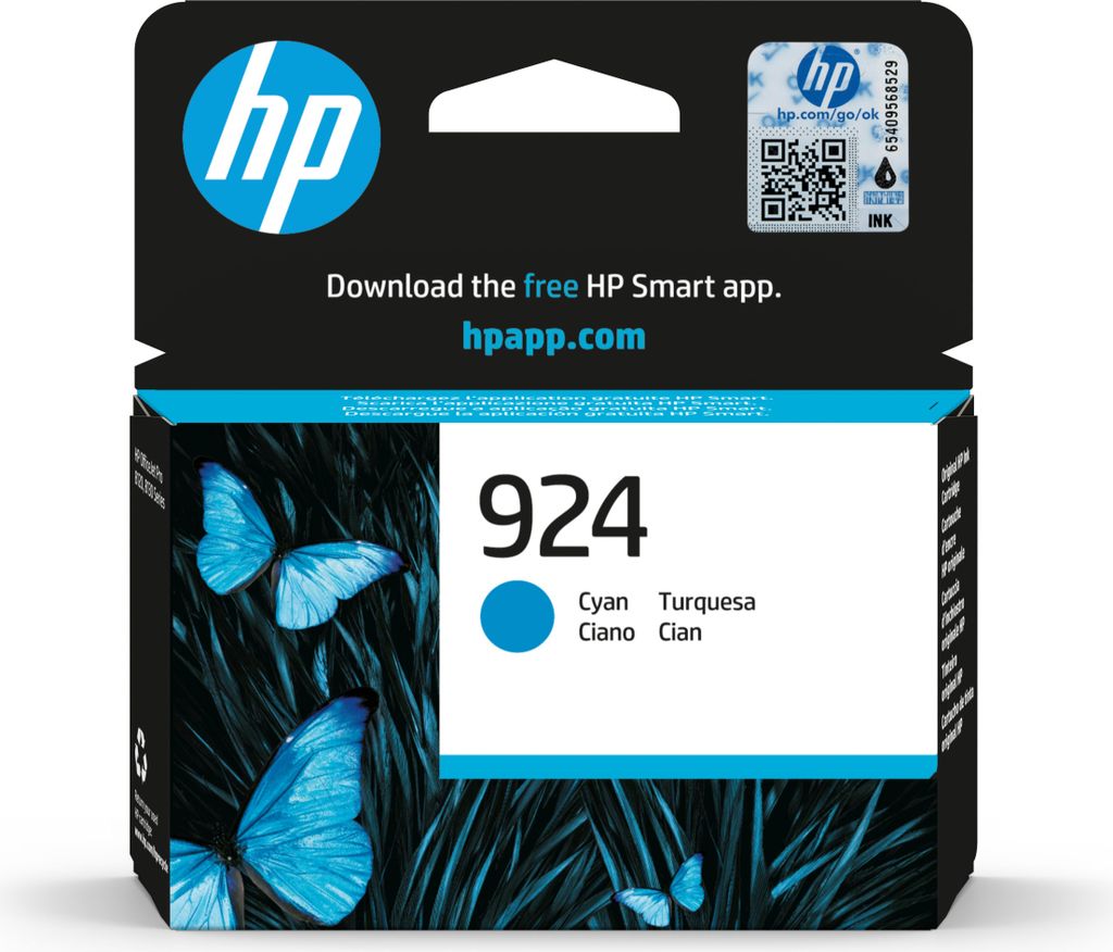 HP 924      Cyan                Tintenpatrone Image du produit 