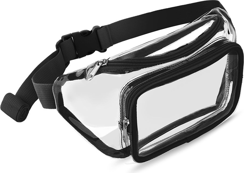 Transparente Gürteltasche mit verstellbarem Gurt, großes Fassungsvermögen, wasserdicht, mit Schnellverschluss, durchsichtige Hüfttasche für M...