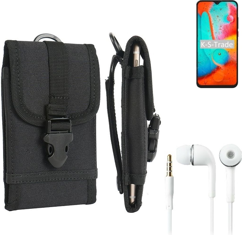K-S-Trade Holster Schutz Hülle kompatibel mit Coolpad 26 Tibetan Peak Edition Gürteltasche Handy Hülle Tasche outdoor Seitentasche schwarz 1x +