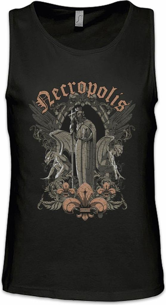Urban Backwoods Necropolis, Ärmelloses T-Shirt, Farbe: Schwarz, Größe: 4XL