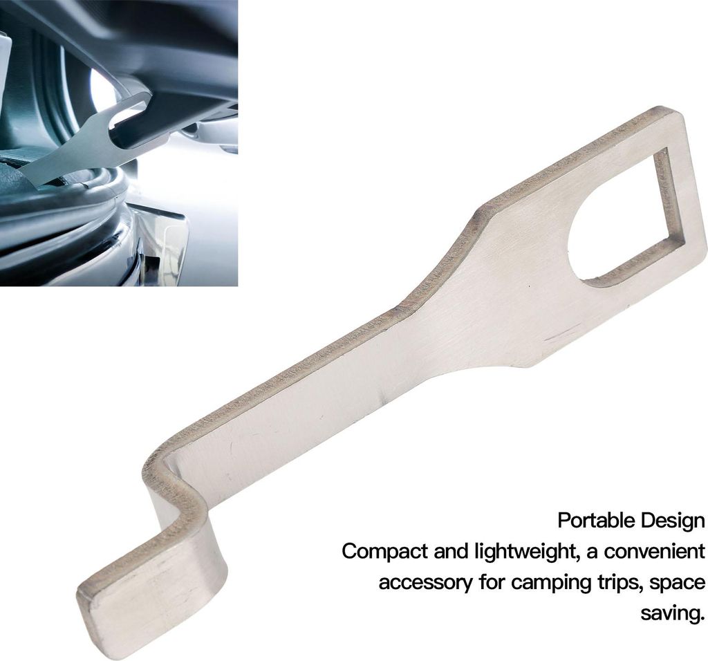 15 cm Heckklappenständer, Edelstahl, tragbar, hochfest, Autohalterung für T5 T6 Bus, Camping, mit Silber