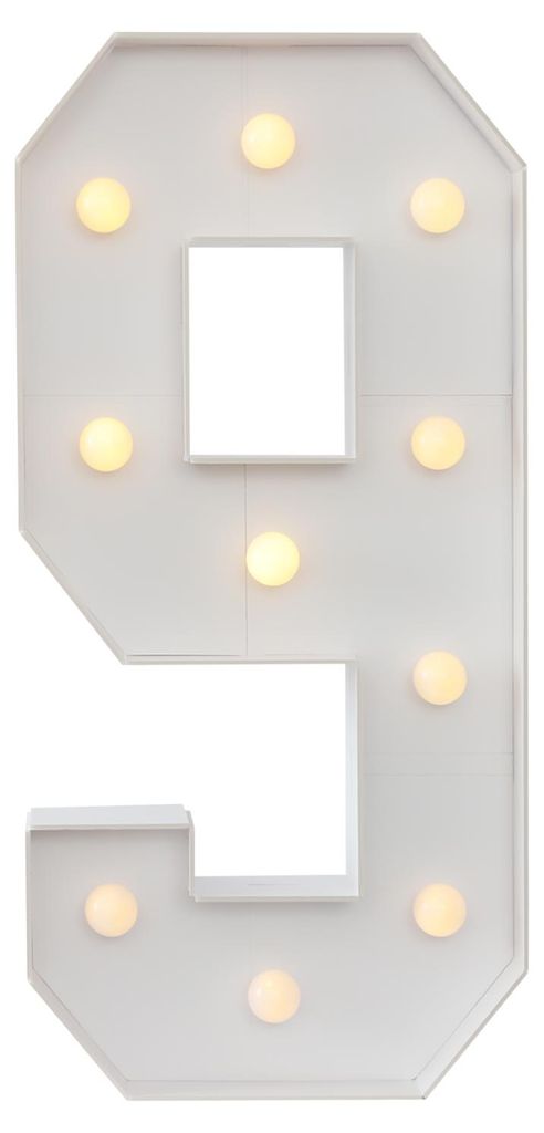 100cm numéro lumineux-9 anniversaire décoration de fête Image du produit 