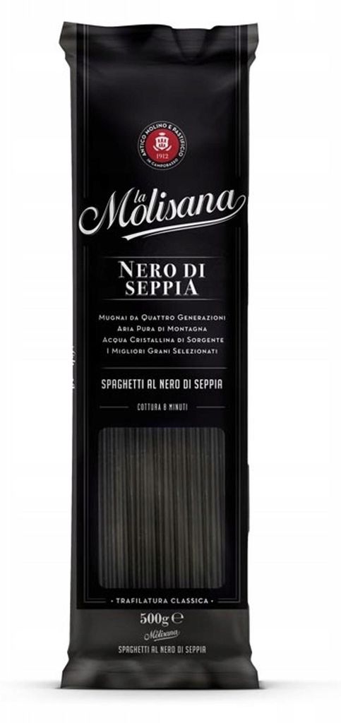 Spaghetti noirs "Nero di Seppia", 500 g - La Molisana Image du produit 