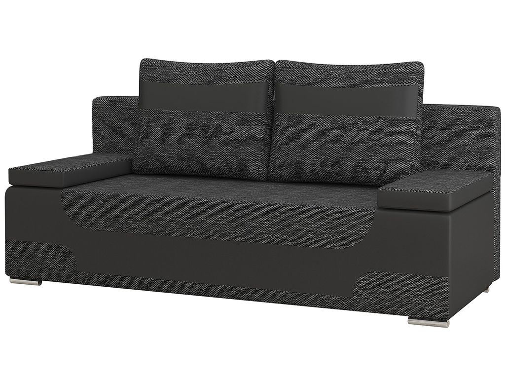nabbi Wandelbares Sofa mit Stauraum Aoste - Schwarz