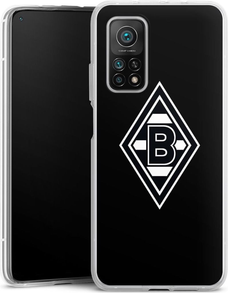 DeinDesign Handyhülle für Xiaomi Mi 10T Pro 5G Silikon Hülle Case Smartphone Schutzhülle Borussia Mönchengladbach Gladbach Wappen