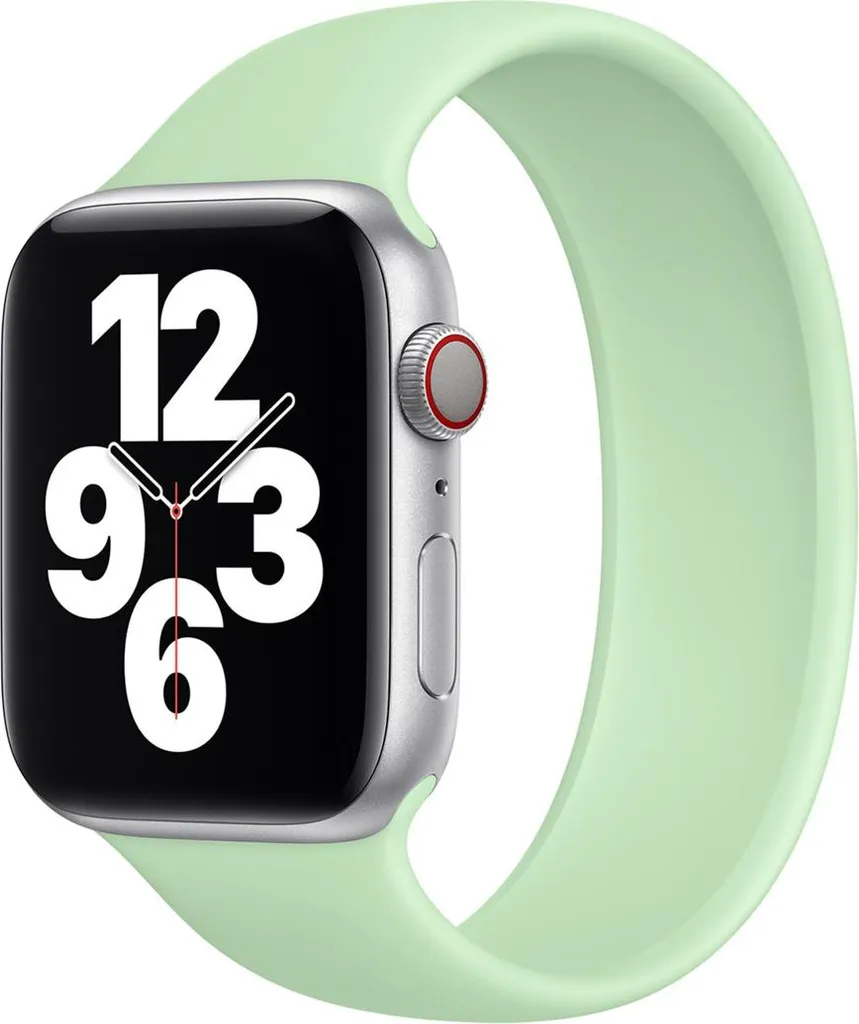 Cinturino Solo Loop in silicone per Apple Watch | 44/45/46/49 mm - Taglia 4 - Pistacchio