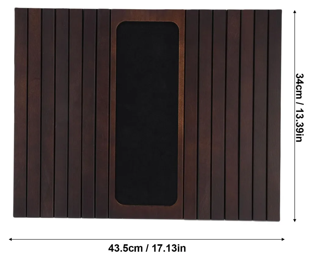 Support Accoudoir Antidérapant Isolant pour Télécommande et Snacks Marron - 5