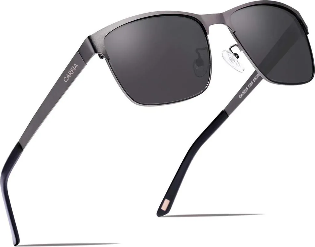 Lunettes de soleil polarisées hommes Cadre métallique UV400 Modèle RS5