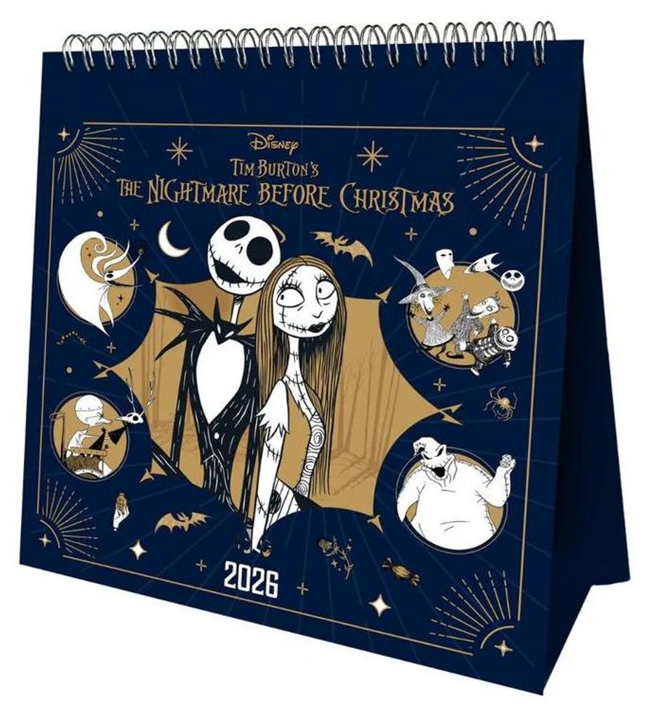 Kalender The Nightmare Before Christmas 2026 (Tischkalender)