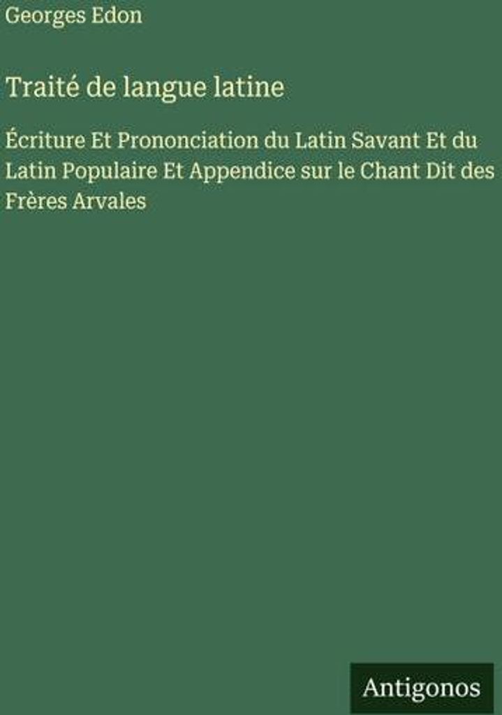 Traité de langue latine