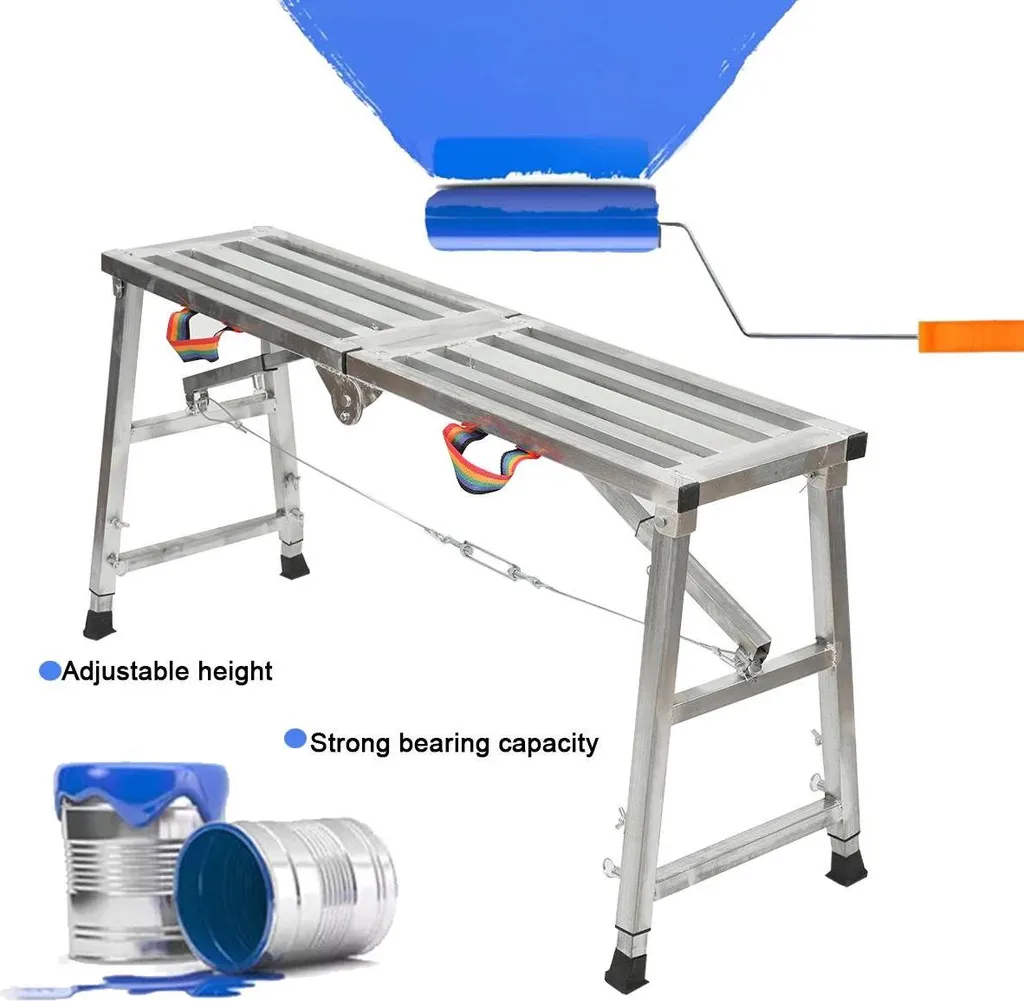 Échelle en aluminium robuste et légère modèle double pour construction