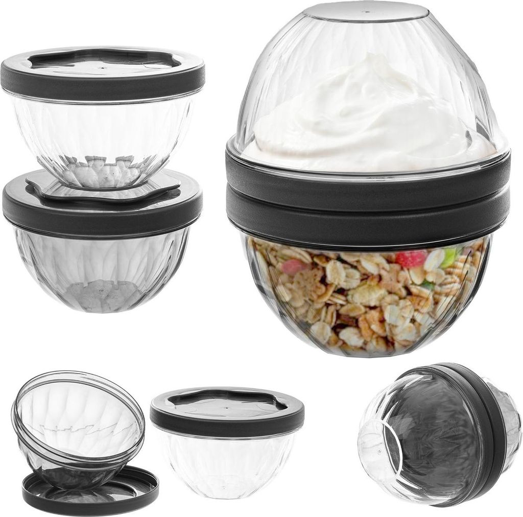 KADAX Müslibehälter 700 ml Grau