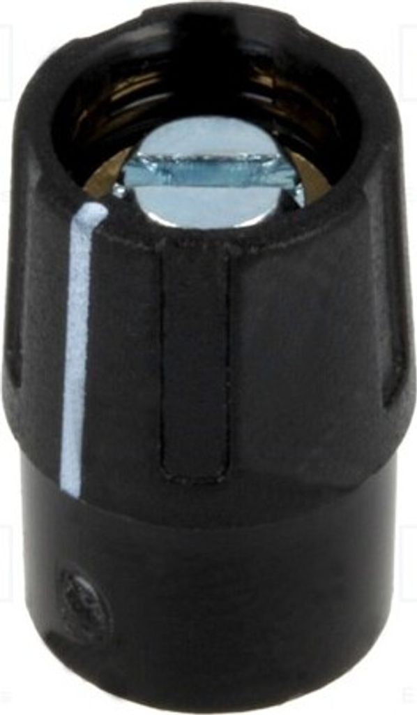 1x Drehknopf mit Anzeige Ø9,5x14mm ØAchse: 4mm schwarz A2609040 Drehknöpfe für D