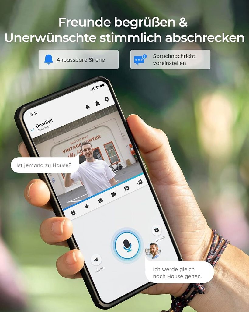 Reolink Video Doorbell WiFi intelligente 2K+ 5 MP Produktbild 16