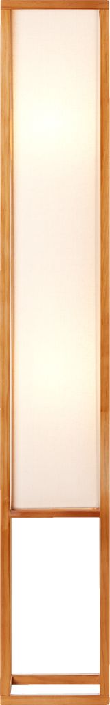 dekorative Stehlampe mit Holz/Stoff Akzenten, 120 cm Höhe, Produktbild 