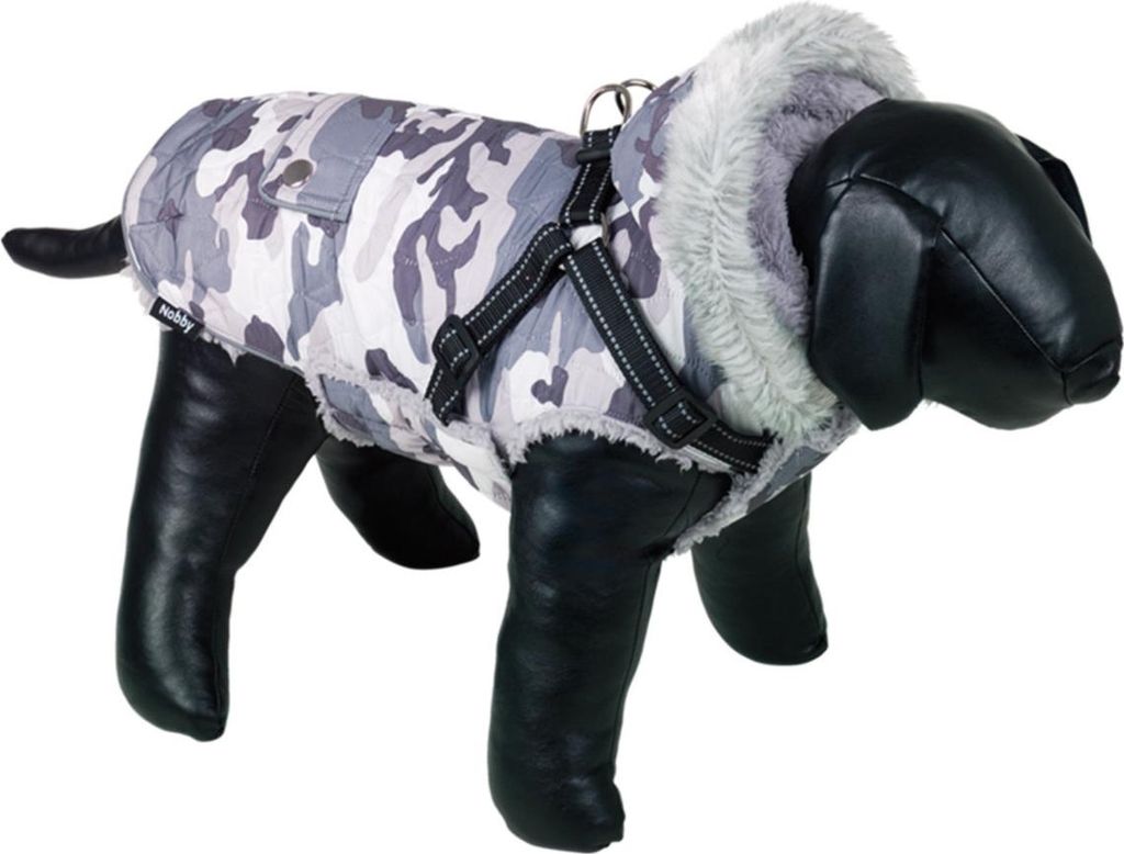 Nobby Hundemantel Polar 2in1 camouflage grau, Rückenlänge: 48 cm