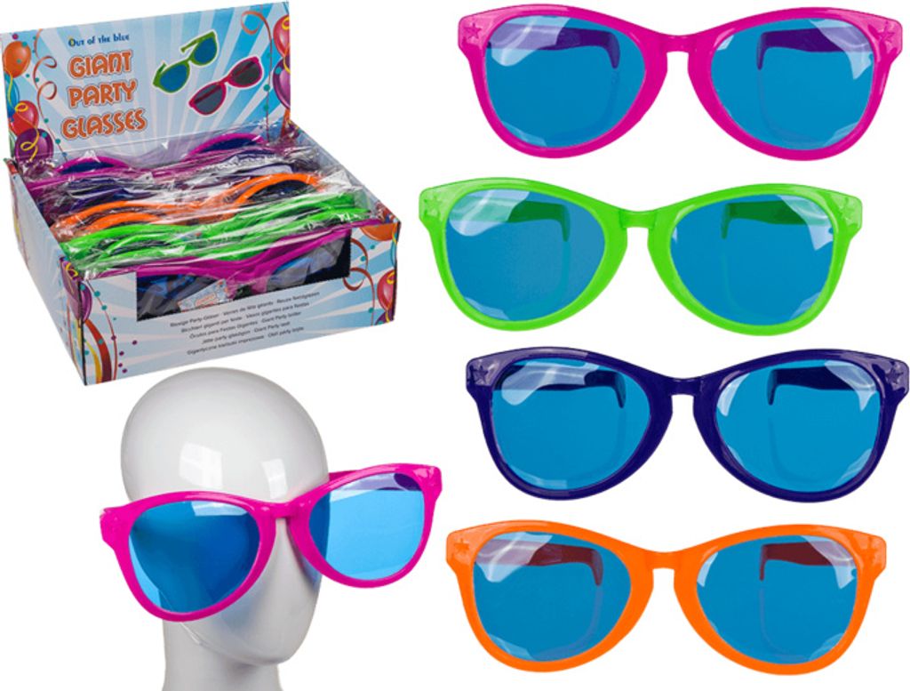 OOTB Jumbo-Spaßbrille mit farbigen Gläsern ca. 25 cm Produktbild 