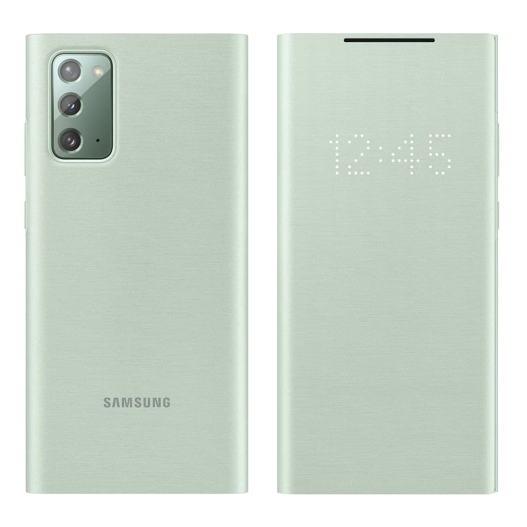 Étui à Rabat Interactif LED View Cover Vert pour Samsung Galaxy Note20 - 6