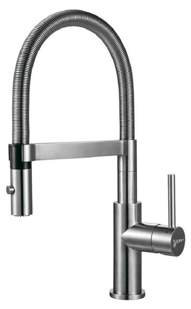 Victory GT2101 Küchenarmatur aus massivem Edelstahl mit Produktbild 