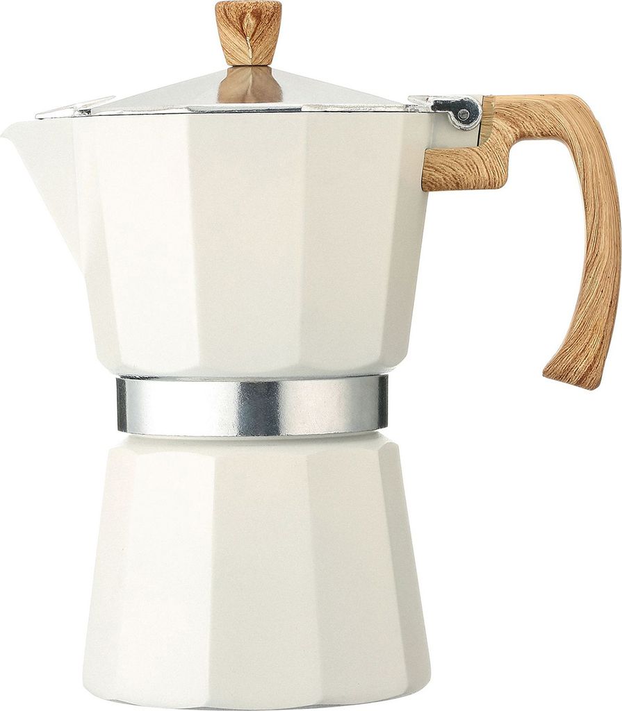 Moka Pot Espressomaschine Leicht zu reinigende Kaffeekanne für den Herd, Aluminium, italienisches Design, kubanische Kaffeemaschine für vollen Ge...