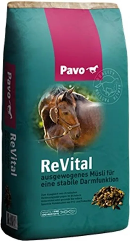 Pavo ReVital : Solution pour Troubles Intestinaux du Cheval, Muesli 15kg
