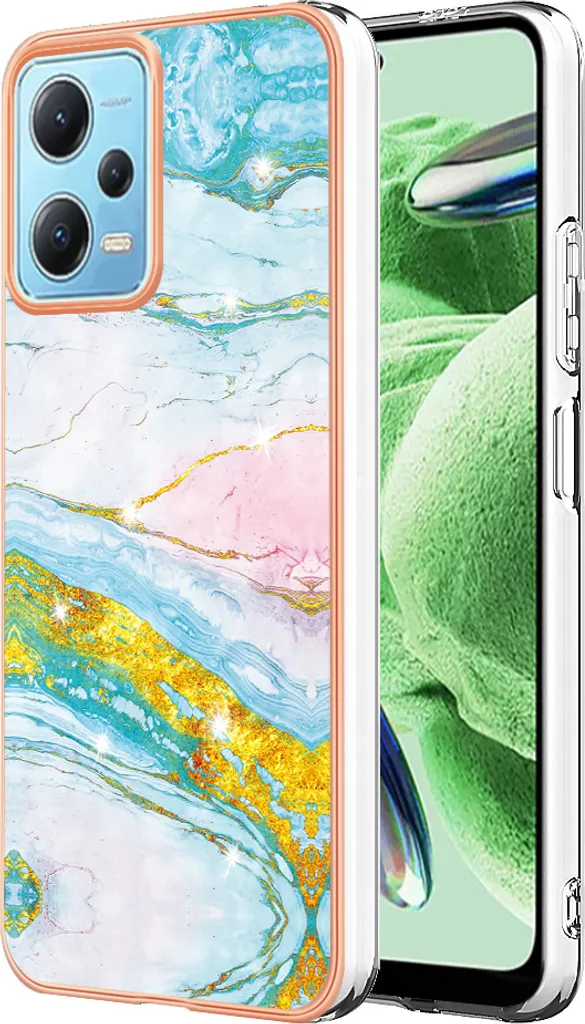 Cover Estetica Marmo Turchese per Xiaomi Poco X5 - Sottile & Chic