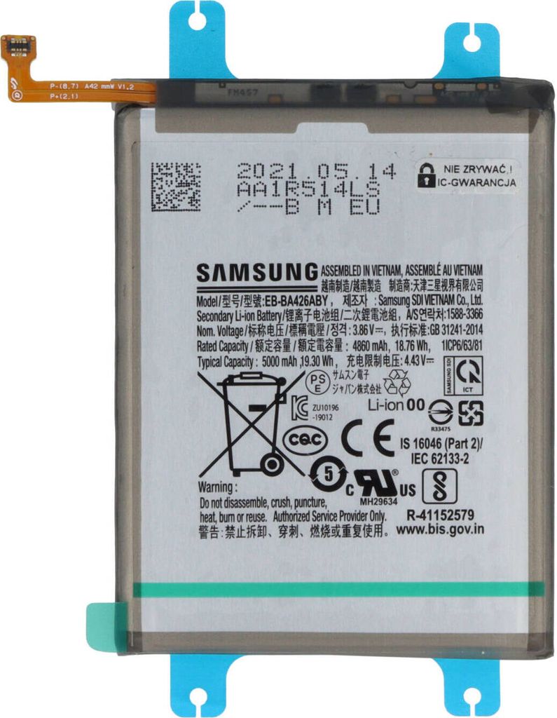 Original Batterie EB-BA426ABY GH82-25123A für Samsung Galaxy A32 5G M22 M32 | 5000 mAh | Handyakku Akku