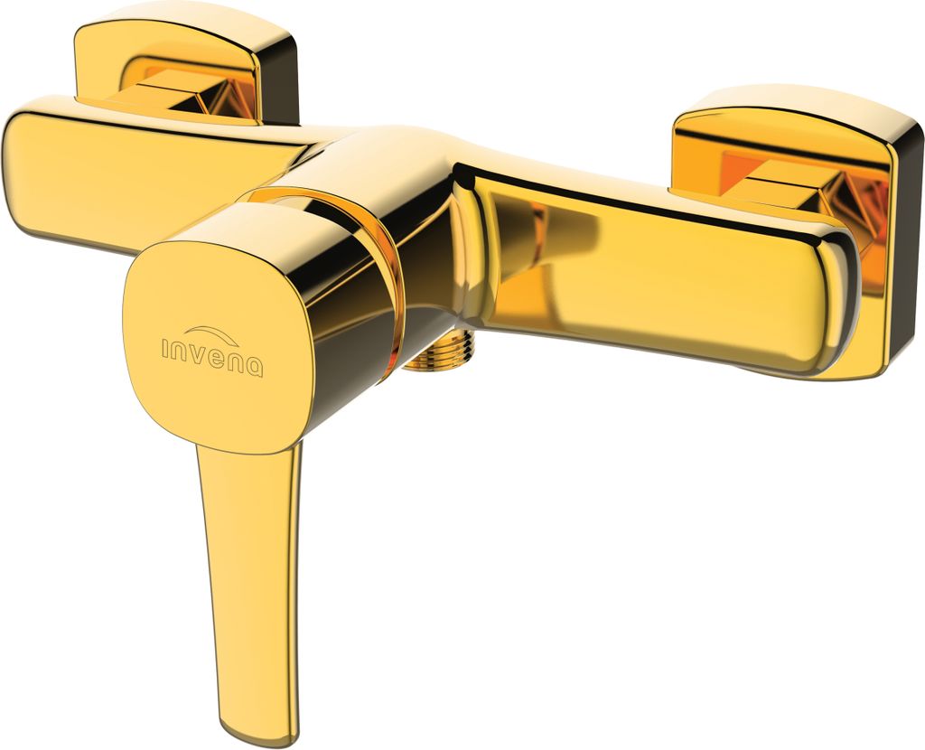 BADLAND Brausearmatur Wasserhahn GLAMOUR Brausebatterie für Badezimmer in Gold