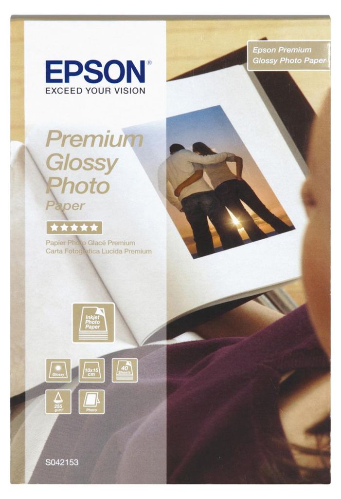 Epson C13S042153 Fotopapier glossy premium 10x15 40Blatt Immagine del prodotto 