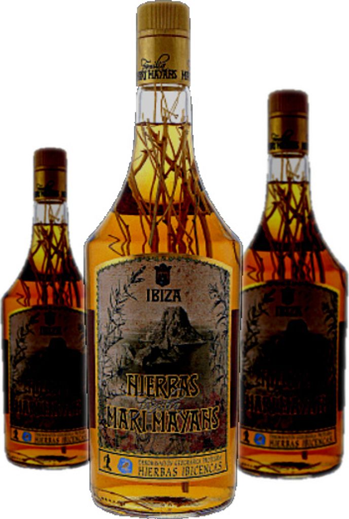 3 x Mari Mayans Hierbas Ibiza mit Zweig 1 Liter