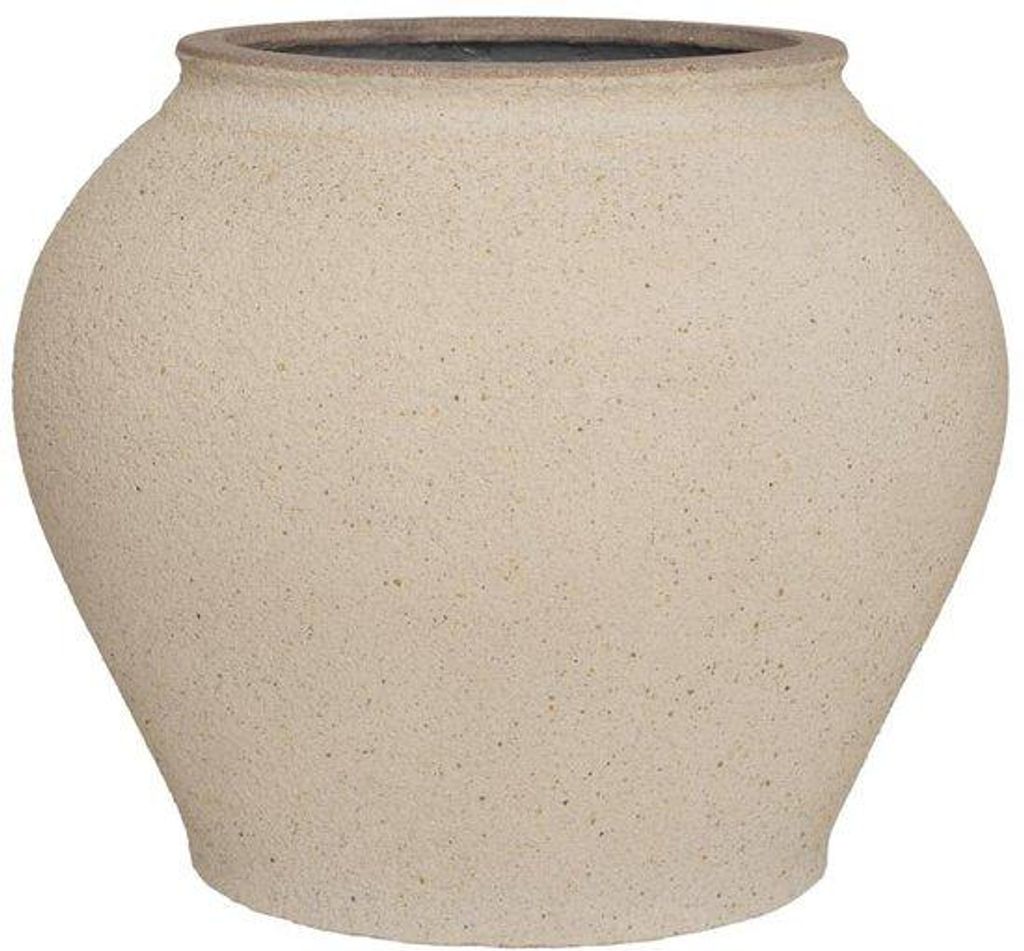 Pottery Pots Blumentopf Sahara Sand-Beige D 37 cm H 32 cm Öffnung 19,5 cm