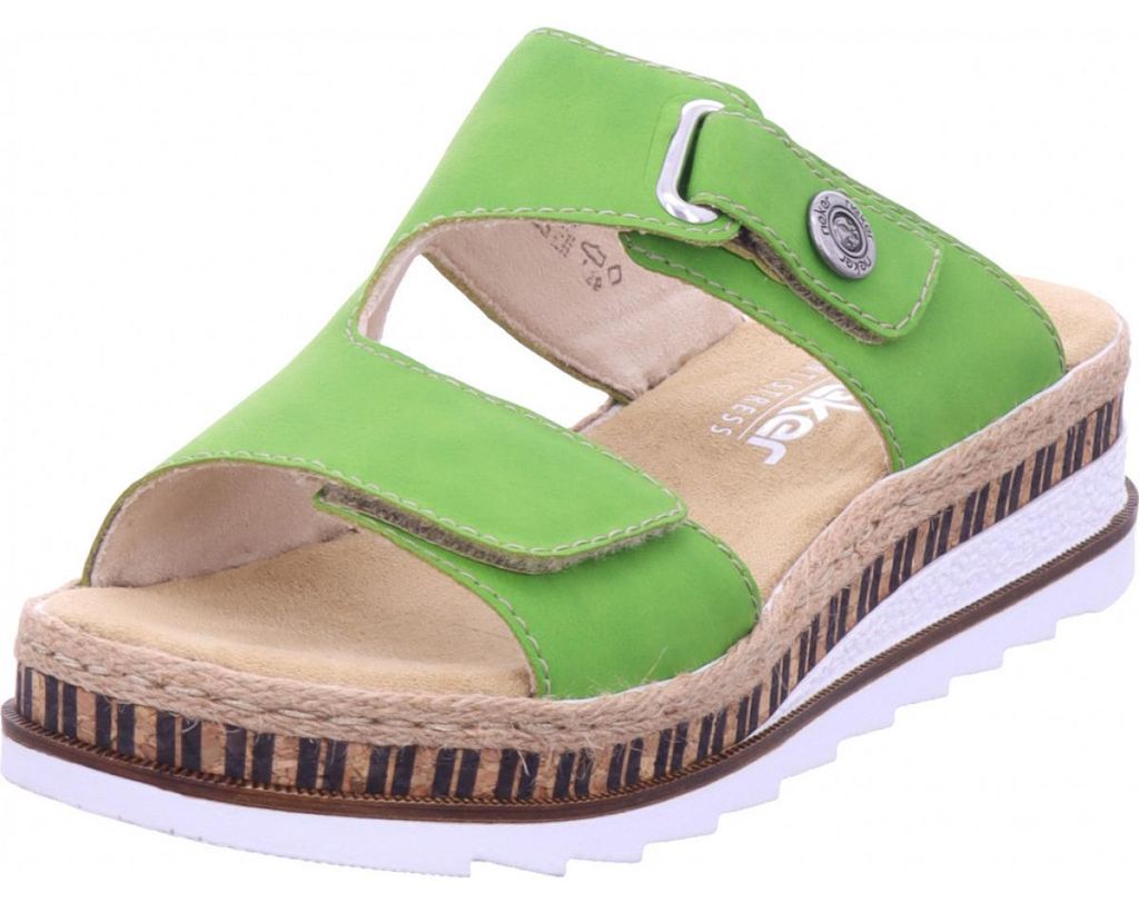Rieker fsk damen sandalen Pantolette grün in Gr. 39 Produktbild 