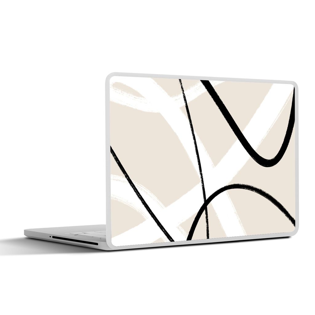 MuchoWow Laptop Aufkleber Sticker Cover Linie - Abstrakt - Minimalismus - Pastell 31x22.5 cm - Laptop-Deko