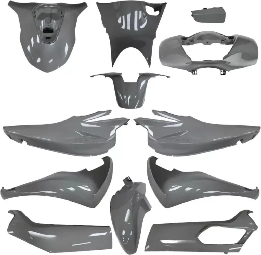 Kit carénage 13 pièces robuste en ABS gris Nardo pour Honda SH 125