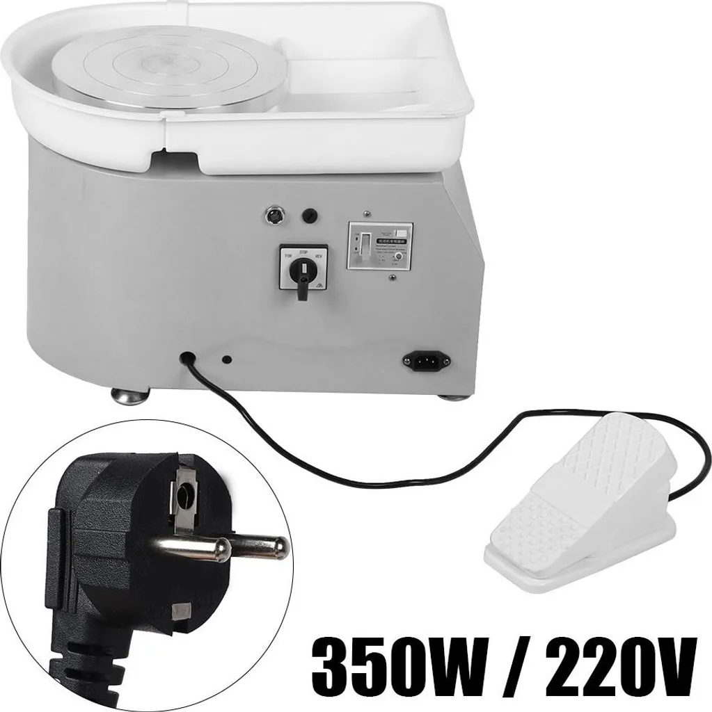 Tour de potier électrique 350W Gris idéal pour atelier d'art maison