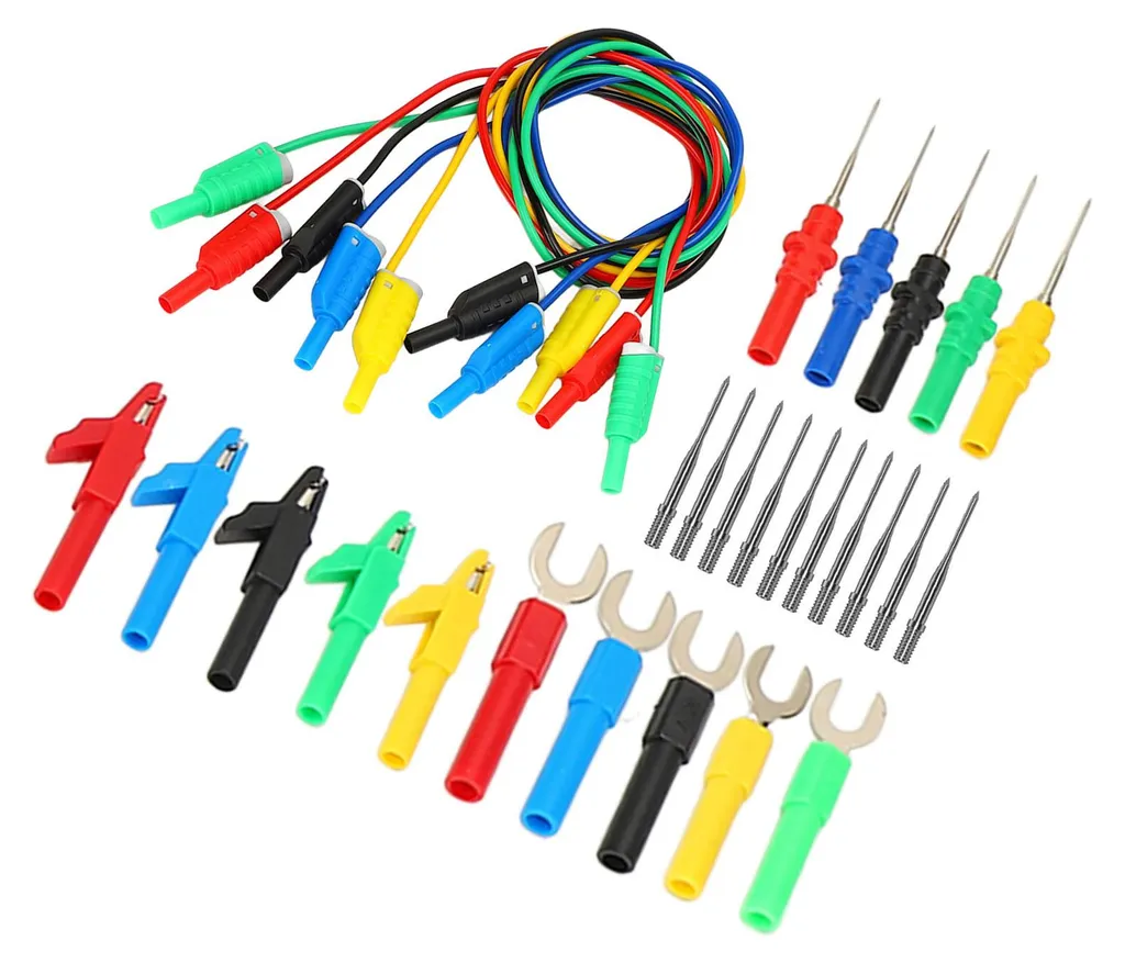 Pointes de test silicone empilables avec pinces et broches à fourche - 2